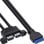 Cabo USB InLine 33390K 0,45 m Preto