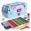 Astuccio Milan Roller Triplo con Materiale Scolastico Incluso e Scheda Oraria