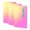 Pack 3 Libretas A4 Milan Sunset Papel Pautado 48 Hojas 95gr Rosa