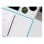 Rimpiazzo A4 100 fogli 60g/m2 quadrettato 8mm con margini 4 perforazioni Liderpapel