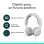 Auriculares Logitech Zone Wired 2 com cabo USB-C, Cancelamento Ativo de Ruído, branco