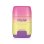 Gomma e Temperino Milan Sunset Pack Compact con 2 Gomme di Ricambio Giallo