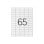 Etiquetas Adhesivas Q-Connect KF15386 A4 65 Etiquetas 38.1x21.2 mm