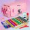 Estuche Portatodo Triple Escolar Grafoplás Bits and Bobs Diseño, Bolsillos extras