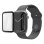 Protector de pantalla Hama Super Hybrid para Apple Watch SE 3, Negro Transparente, rPET