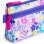 Estuche Portatodo Plano Grafoplás Bits Bobs Design 2 Cremalleras 10x23 cm Gran capacidad