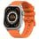 Kospet Pulse Bluetooth 45mm AMOLED Argent Bracelet Orange IP68 SpO2 Pulsomètre Alerte SOS
