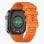 Kospet Pulse Bluetooth 45mm AMOLED Argent Bracelet Orange IP68 SpO2 Pulsomètre Alerte SOS