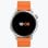 Kospet Orb Bluetooth 44mm AMOLED Argento Cinturino Arancione IP68 SpO2 Pulsometro Sonno SOS