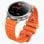 Kospet Orb Bluetooth 44mm AMOLED Argento Cinturino Arancione IP68 SpO2 Pulsometro Sonno SOS