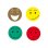 Bolsa de Gomets Redondos con Emoticonos Apli Kids Smiley Multicolor