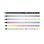 Matite Colorate Rotonde Milan Sunset - Scatola da 6 - Mine Spesse - Legno Sostenibile