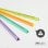 Caja de 60 Reglas Triangulares 15 cm Milan New Look Plástico Transparente