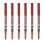 Penna Pilot V5 Hi-tecpoint 0.5 mm Rossa Set di 6