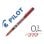 Penna Pilot V5 Hi-tecpoint 0.5 mm Rossa Set di 6