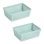 Bandejas Organizadoras Plastic Forte Multiusos Verde Juego de 2