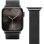 Armband für Uhr Just in Case für Apple Watch 44/45/46/49mm Edelstahl Schwarz