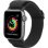 Correa de reloj Just in Case pour Apple Watch 44/45/46/49mm Tissu Noir
