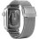 Armband für Uhren Just in Case für Apple Watch 44/45/46/49mm Edelstahl Silber