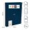 Cuaderno A4 Milan 430 Espiral Tapa Dura Cuadriculado 80 Hojas Azul