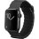 Armband Just in Case für Apple Watch 44/45/46/49mm Leder PU schwarz