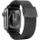 Armband Just in Case für Apple Watch 40/41/42mm aus schwarzem Edelstahl