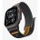 Cinturino Spigen Athlex Air 2 per Apple Watch Ultra 49mm Nero/Arancione Tessuto