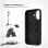 Funda para móvil Fixed MagFlow Cover Silicona Negra Compatible con iPhone 17 6,3"