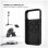 Funda para móvil Fixed MagFlow Cover Silicona Negra Compatible con iPhone 17 Pro Max