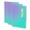 Cuaderno A4 Espiral Tapa Dura Milan Sunset Pack 3 Unidades Turquesa