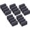 Clip para cable InLine 59971J Universal Negro TPR Autoadhesivo Pack 5 unidades