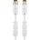Cable coaxial Goobay 2,5 m macho/hembra blanco para antena de TV