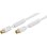 Cable coaxial Goobay 2,5 m macho/hembra blanco para antena de TV