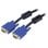 Cable VGA Genérico 5 metros Macho a Macho Negro y Azul