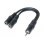 Divisore audio Hypertec 3.5 mm maschio a 2x 3.5 mm femmina 0,15 m Nero