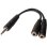 Divisore audio Hypertec 3.5 mm maschio a 2x 3.5 mm femmina 0,15 m Nero