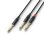 Cable de Audio PD Connex CX76-6 6,35mm Macho a 2x 6,35mm Macho 6 m Negro