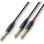 Cable de Audio PD Connex CX76-6 6,35mm Macho a 2x 6,35mm Macho 6 m Negro