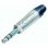 Conneur Jack Professionnel Neutrik NP3X Alu Nickel 6.35 mm