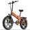 Bicicleta Eléctrica Plegable Zwheel Urban Flux Naranja 250W 100 km