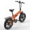 Bicicleta Eléctrica Plegable Zwheel Urban Flux Naranja 250W 100 km