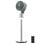 Ventilador de Pie Cecotec EnergySilence 1500 Cyclone Chantal 50W 8 Velocidades con Luz LED Temporizador Aromatizador