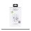 Adaptador de viaje universal DCU Tecnologic con 4 enchufes internacionales y 2 puertos USB