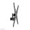 Neomounts FL40-450BL14 Supporto TV a Palo 32 a 55" VESA 75x75 a 400x400 Max 25Kg