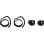 Auricolari Jabra Engage 65/75 wireless Bluetooth con ganci di fissaggio neri