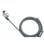 Cable antirrobo Urban Factory CRS95UF 2 m 2 llaves Negro