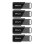 USB-Stick PNY Attaché X 64 GB USB 3.2 Slide Schwarz Grau 5er Pack