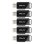 USB-Stick PNY Attaché X 64 GB USB 3.2 Slide Schwarz Grau 5er Pack
