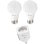 Pack Bombilla Inteligente RGBW E27 9W + Enchufe Inteligente Nivian Smart