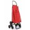 Carrito de la compra Rolser Akanto MF de 6 ruedas plegable 43 L rojo